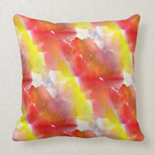 Entwurfsbeschaffenheits-Aquarellhintergrund Kissen