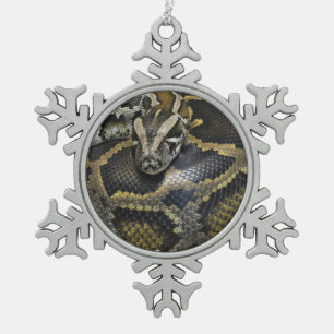 Entwurfsprodukte "der königlichen Pythonschlange" Schneeflocken Zinn-Ornament