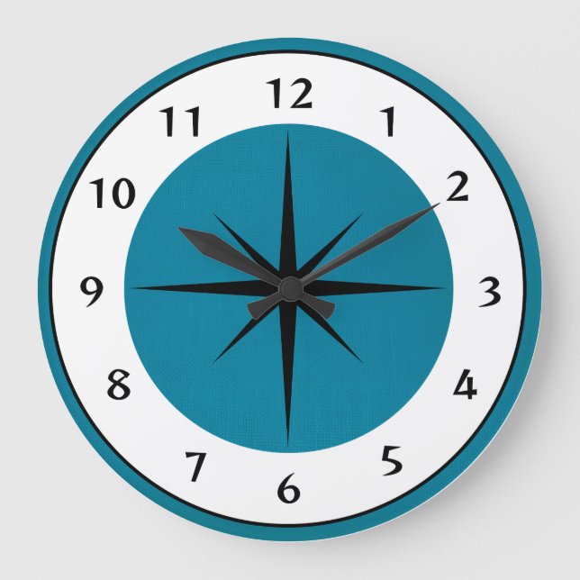 Entwurfszeit Mitte des Jahrhunderts Große Wanduhr (Vorderseite)