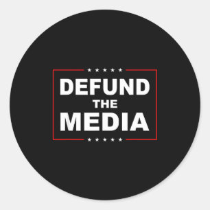 Entzieht den Medien die Finanzierung Stoppt Unters Runder Aufkleber