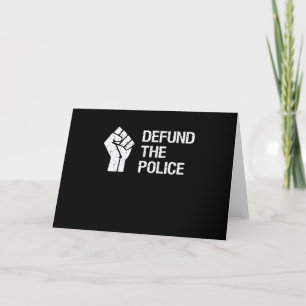 Entzieht der Polizei die Finanzierung Geschenk fü Feiertagskarte