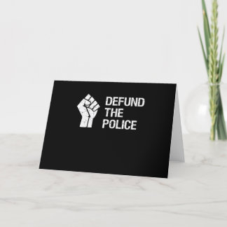 Entzieht der Polizei die Finanzierung Geschenk fü Feiertagskarte