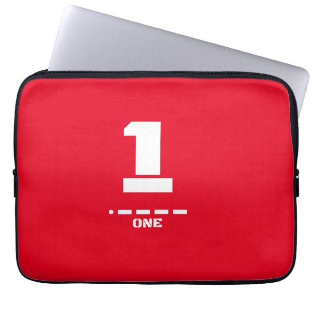 Entzifferung des Morse Code 1-One NATO Laptopschutzhülle (Vorderseite)