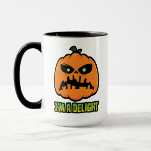 Entzückend mürrischer Jack-O-Lantern-Kürbis Tasse
