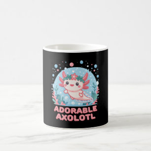 Entzückende Axolotl Wasser Niedlichkeit Kaffeetasse