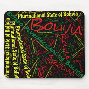 Entzückende bolivianische Flaggenfarben Patriotisc Mousepad