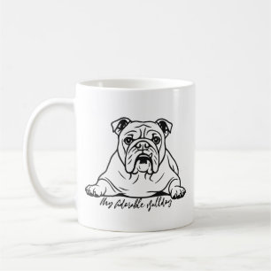 Entzückende Bulldogge Kaffeetasse