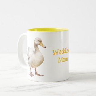 Entzückende Ente  Zweifarbige Tasse