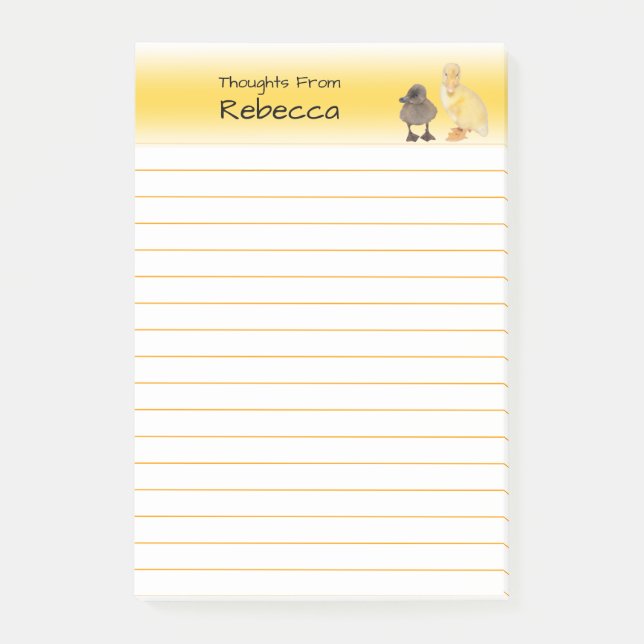 Entzückende Entlein-Fotografie gezeichnet Post-it Klebezettel (Vorderseite)