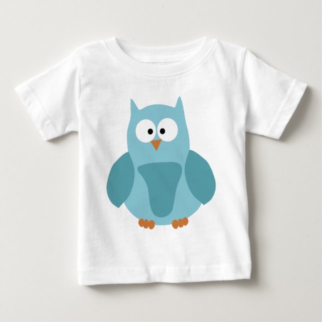 Entzückende Eule Baby T-shirt (Vorderseite)