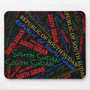 Entzückende Flaggenfarben des Südsudan Patriotisch Mousepad
