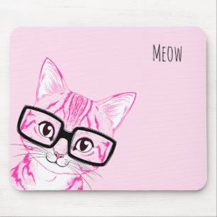Entzückende Hand gezeichnete Nerdy Mousepad