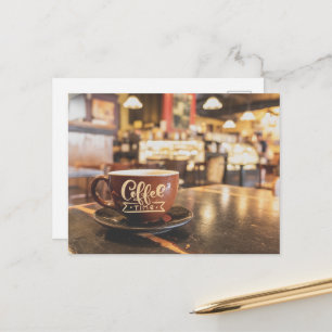 Entzückende Kaffeestunde Postkarte