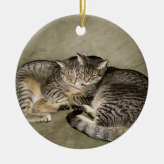 Entzückende Katzen-Verzierung Keramikornament
