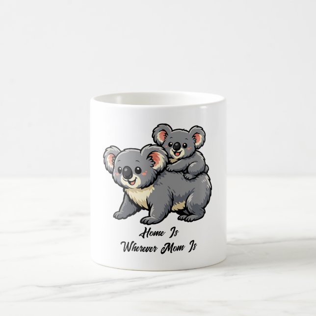 Entzückende Koala-Mutter und Joey Kaffeetasse (Mittel)