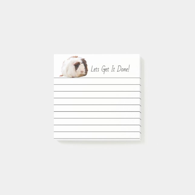 Entzückende Meerschweinchen-Haustier-Fotografie Post-it Klebezettel (Vorderseite)