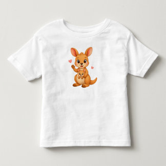 Entzückende Mutter & Baby-Känguru Kleinkind T-shirt