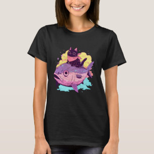 Entzückende Nekos Thunfisch fährt auf skurrilen Pa T-Shirt