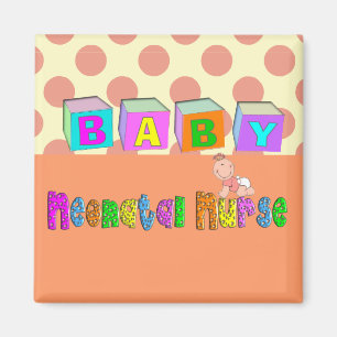 Entzückende neugeborene Krankenschwester-Geschenke Magnet