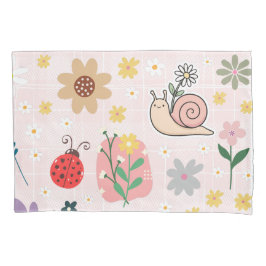 Entzückende Pastell-Nursery-Mädchen-Kunst Pink Kissenbezug