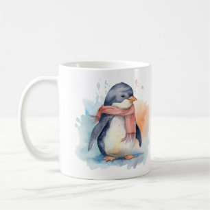 Entzückende Pinguin-Illustrationskunst Kaffeetasse