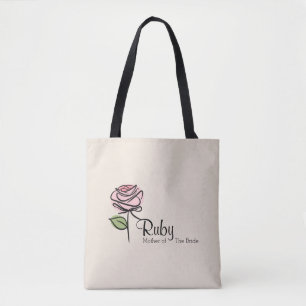 Entzückende Rosa-Rosen-Mutter-der-Braut-Tasche
