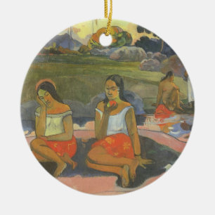 Entzückende Schläfrigkeit von Paul Gauguin, Vintag Keramik Ornament