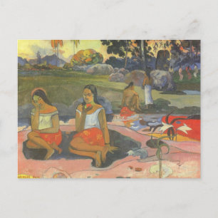 Entzückende Schläfrigkeit von Paul Gauguin, Vintag Postkarte