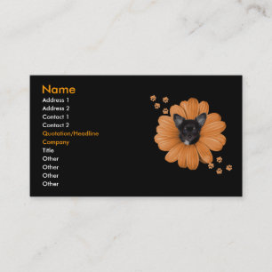 Entzückende schlaue Himmels-Chihuahua 3 Visitenkarte