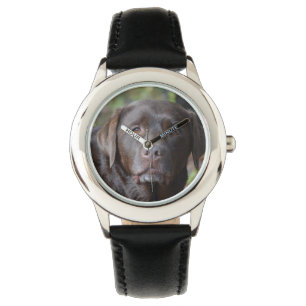 Entzückende Schokolade Labrador retriever Armbanduhr