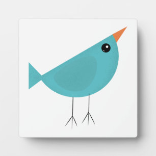 Entzückende skurrile Vogel-Natur-Kunst Fotoplatte