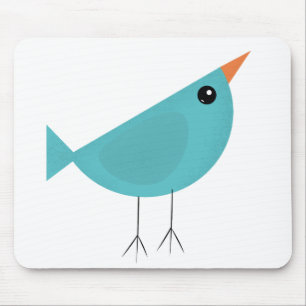 Entzückende skurrile Vogel-Natur-Kunst Mousepad