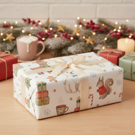 Entzückende Weihnachtsfreunde Weihnachtsgeschenkve Geschenkpapier