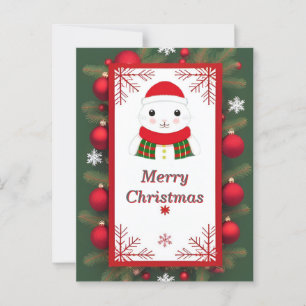 Entzückende Weihnachtskarte Postkarte