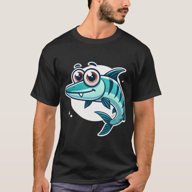Entzückender Barrakuda-Fisch T-Shirt (Vorderseite)
