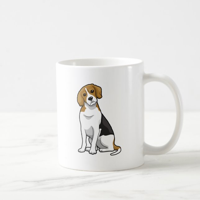 Entzückender Beagle Kaffeetasse (Rechts)