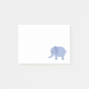 Entzückender blaues Baby-Elefant Post-it Klebezettel