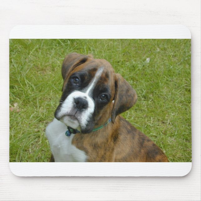 Entzückender Boxer-Welpe Mousemat Mousepad (Vorne)