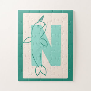 Entzückender Buchstabe "O" Otter Alphabet Kunst Dr Puzzle