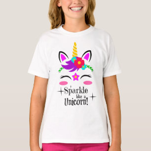 Entzückender bunter Cartoon-Schein wie ein Unicor T-Shirt