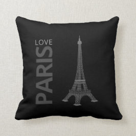 Entzückender Eiffel Turm Liebe-Paris | Kissen