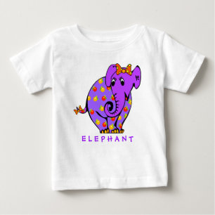 Entzückender ELEFANT bunter Kleinkind-T - Shirt