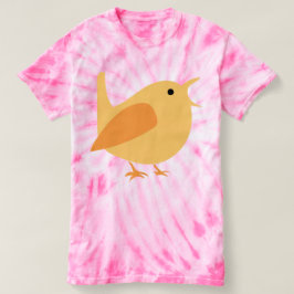 Entzückender Gesang-Vogel-Krawatten-T - Shirt