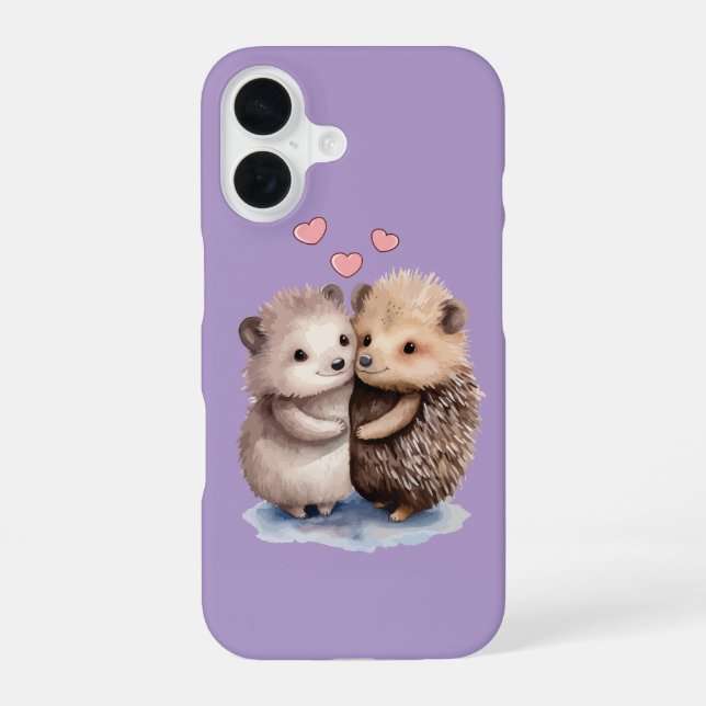 Entzückender Igel iPhone 16 Hülle (Rückseite)