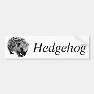 Entzückender Igel. Tier-Digital-Stich Autoaufkleber