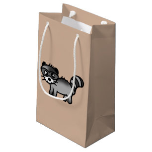 entzückender Raccoontier-Cartoon Kleine Geschenktüte