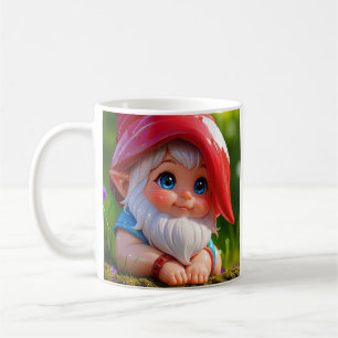 Entzückender Roter Hut Gnom Kaffeetasse
