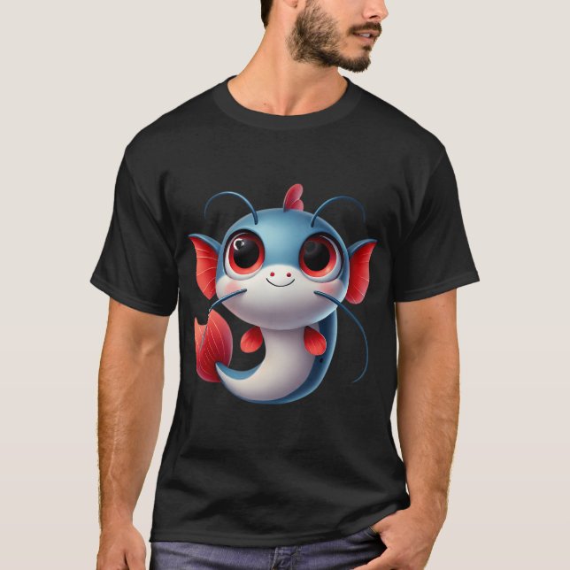 Entzückender Rotwels-Catfish T-Shirt (Vorderseite)