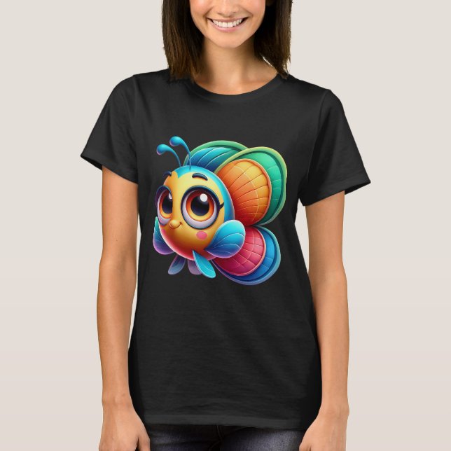 Entzückender Schmetterlingsfisch T-Shirt (Vorderseite)