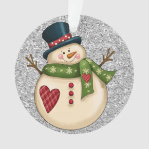 Entzückender Schneemann-Schmuck oder -Anhänger Ornament